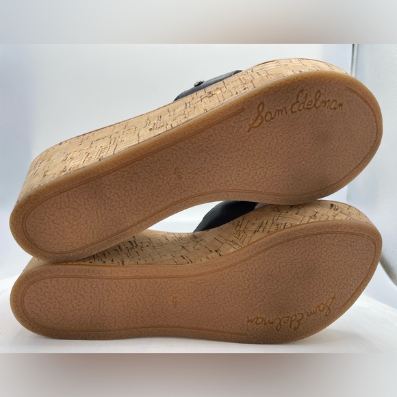 Sam Edelman REID Platform Cork Wedge Slide Sandals 9.5 - Picture 8 of 10
